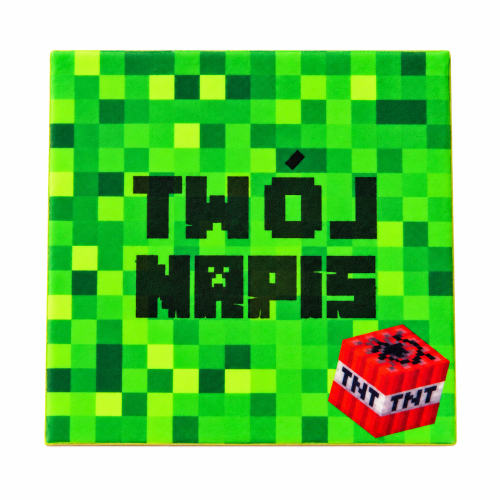 Zielony pixelowy topper „TWÓJ NAPIS”.png